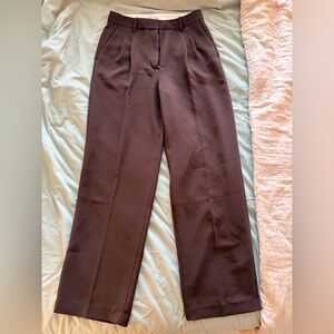 Aritzia Effortless Pants sz 8 - Rich Mocha Brown